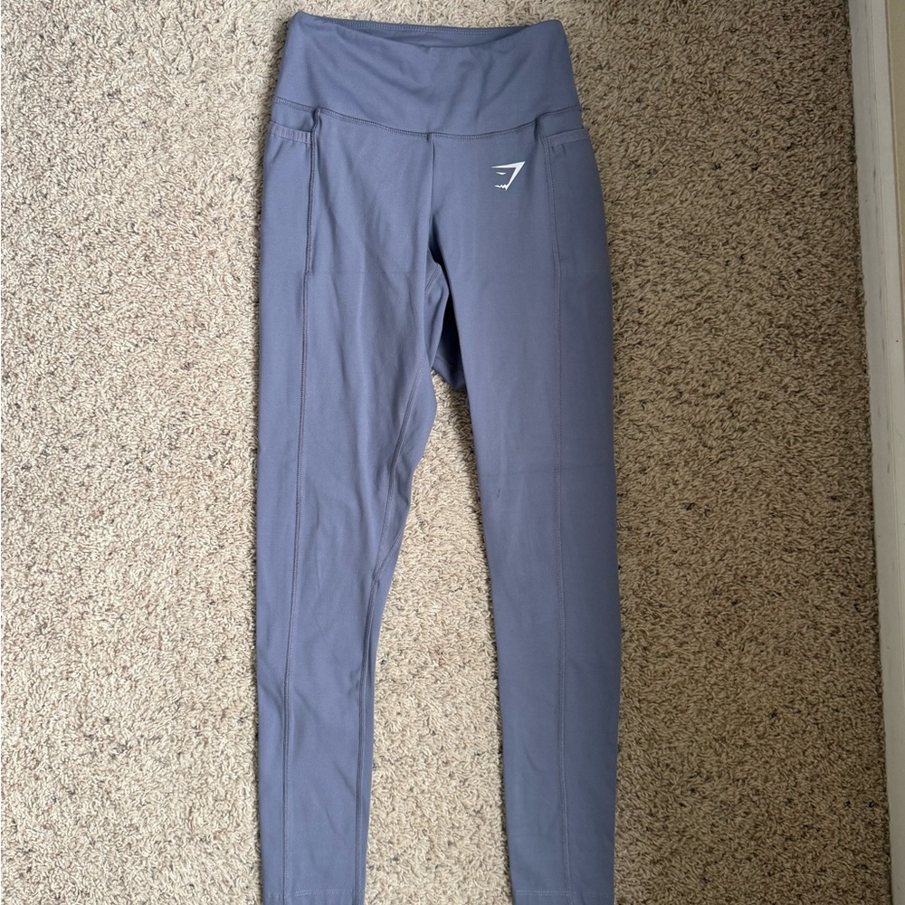 Gymshark Women’s Size XS Full Length Gray High-Waisted Leggings